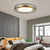 Gold Round Flush Mount Ceiling Light