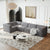 Kinshasa 5-Seat Modular Chenille Sofa in Gray