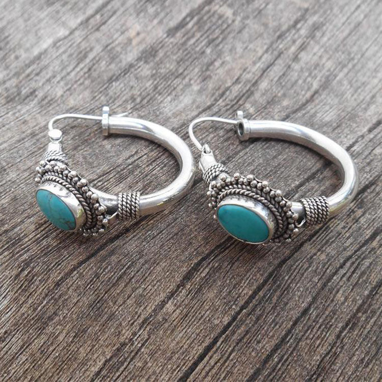 Romantic Turquoise Vintage Earrings