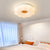 Dimmable Wooden Flush Mount Ceiling Light