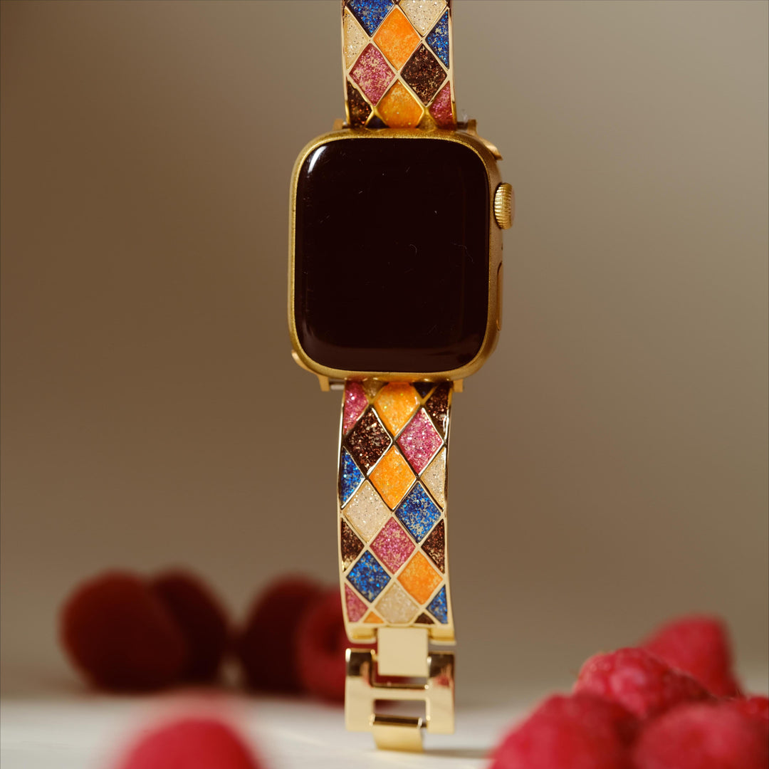 Dazzling Lattice Apple Watch Bands for Women