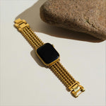 Load image into Gallery viewer, Modern Stainless Steel Beaded Apple Watch Bands for Women
