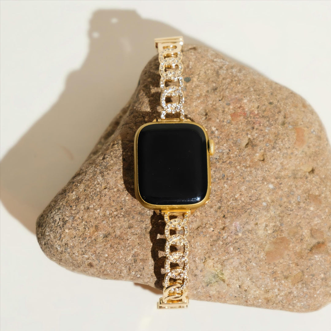 Classic Metal Rhinestone Apple Watch Bands for Women