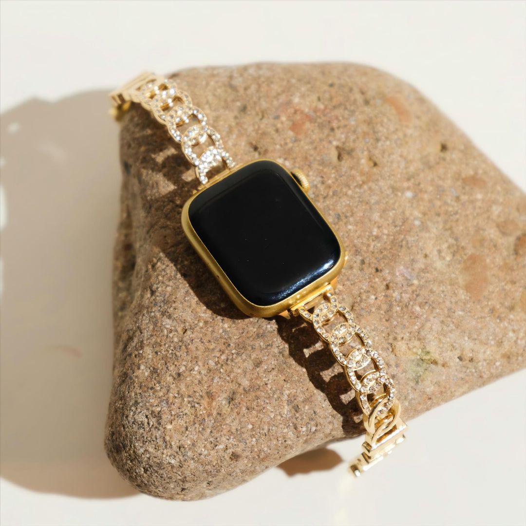 Classic Metal Rhinestone Apple Watch Bands for Women