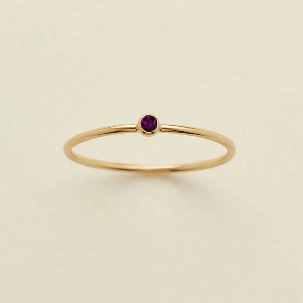 Dainty Treasure Birthstone Ring