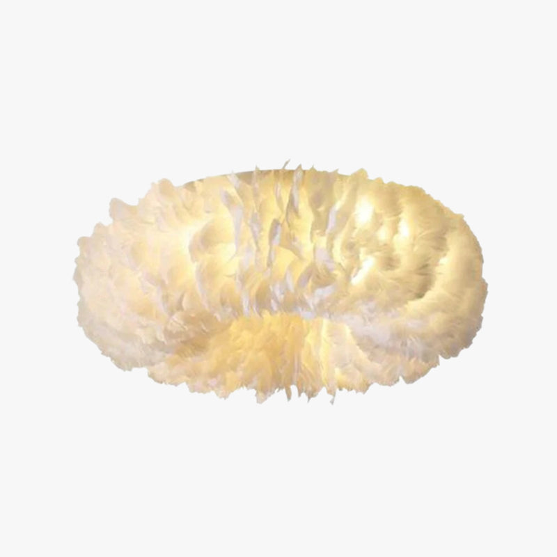 Feather Flush Mount Ceiling Light