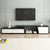 Modern Minimalist Extendable TV Stand with 2 Drawers and Cabinet for Living Room Up to 100 Inches In Black