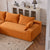 Dakar 4-Seat Minimalist Modular Sofa in Orange