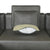 Casablanca Modular Sectional Sofa with Movable Ottoman in Black Palomino