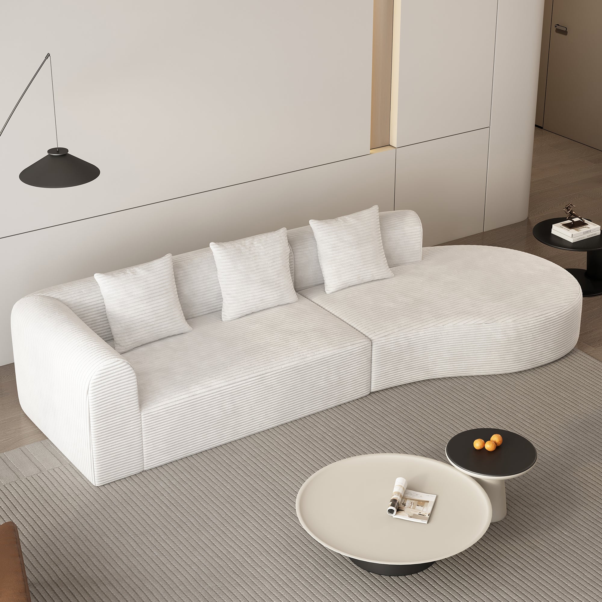 Helsinki Minimalist Modular Sofa in White