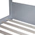 Light Gray Twin Over Twin House Floor Bunk Bed