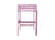 Pink Twin High Loft Bed with Built-in Desk, Rubber Wood Frame, and Safety Guardrail