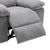 Power Recliner Chair with Adjustable Massage and Heating Function In Light Gray Velvet