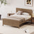 Full Size Walnut Wooden Platform Bed Frame