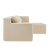 Kigali L-Shape Minimal Modular Sofa in Khaki Beige