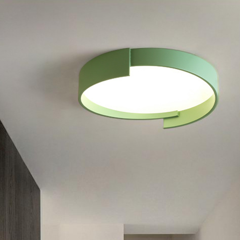 Contemporary Round Flush Mount Ceiling Light