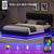 Hydraulic Lift Queen Bed with RGB LED Lighting