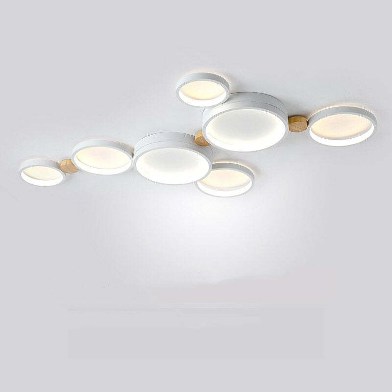 Contemporary Round Flush Mount Ceiling Light