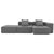 Maputo 4-Seat Modular Sofa in Gray