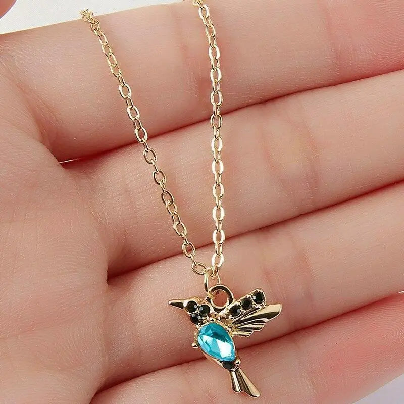 Classic Zircon Hummingbird Necklace