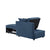 4 in 1 Blue Multifunctional Sofa Bed with Adjustable Backrest