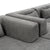 Copenhagen Modular Bouclé L-Shape Sofa in Light Gray