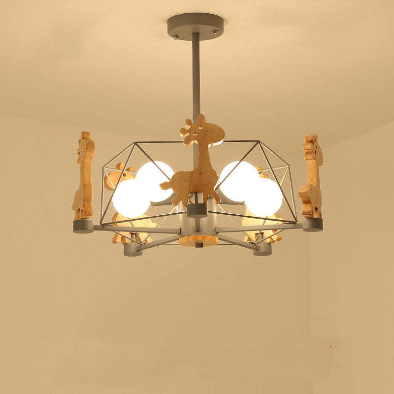 Giraffe Themed Flush Mount Ceiling Light