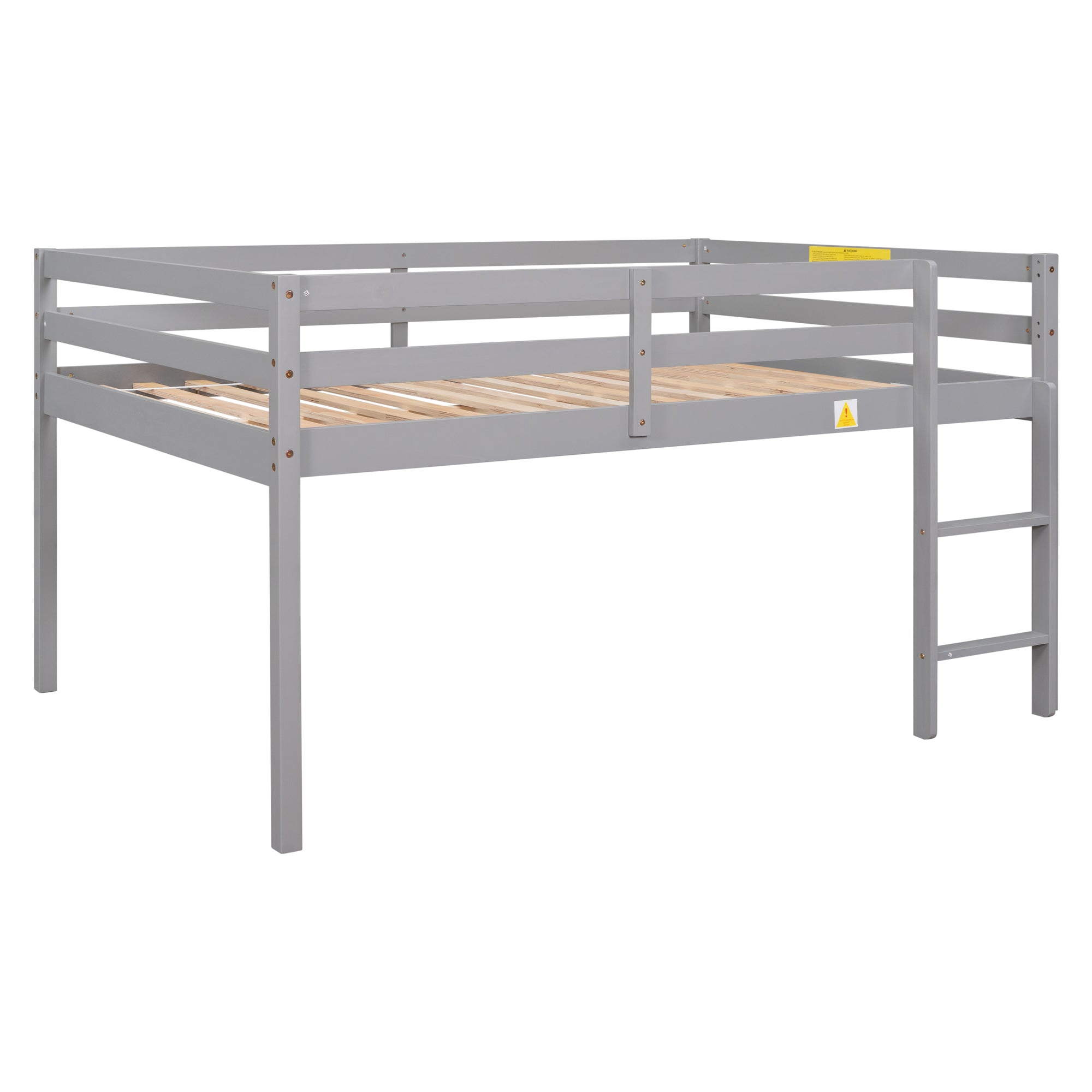 Full Size Loft Bed in Gray