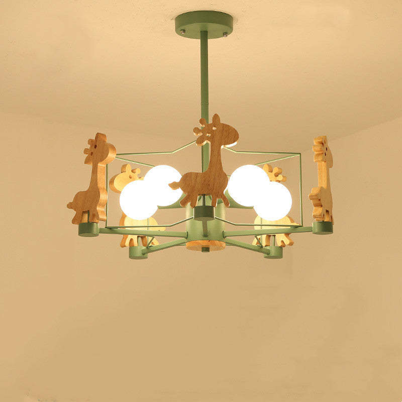 Giraffe Themed Flush Mount Ceiling Light