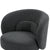 360 Degree Swivel Sherpa Accent Chair, Modern Barrel Chair with Toss Pillows, Dark Grey, Ideal for Home Office, Living Room, Bedroom