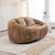 Coffee Bean Shape Chenille 2-Seater Lazy Sofa