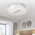 Bladeless Dimmable LED Ceiling Fan with Remote Control