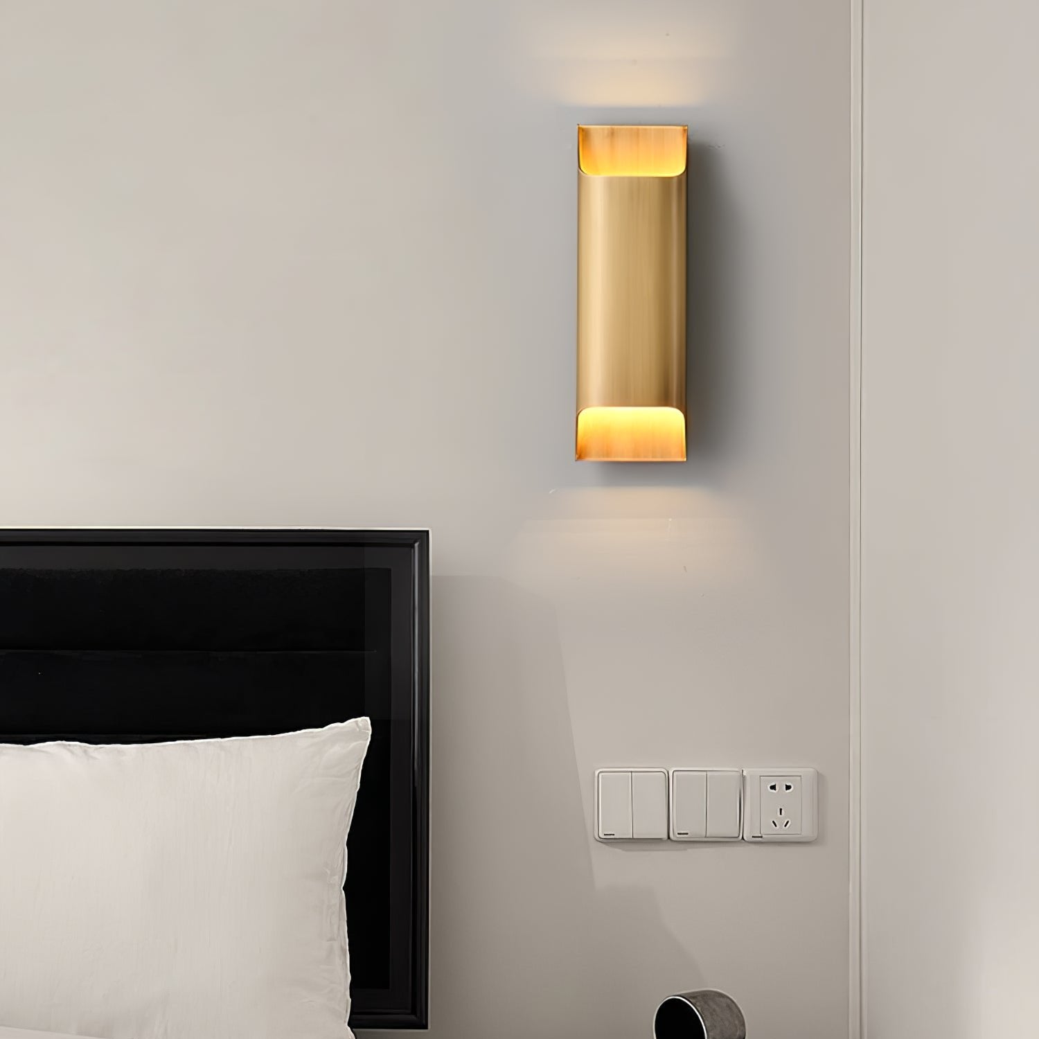 Circular Brass Nordic Inspired Wall Sconce