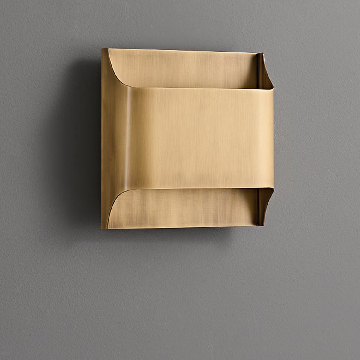 Circular Brass Nordic Inspired Wall Sconce