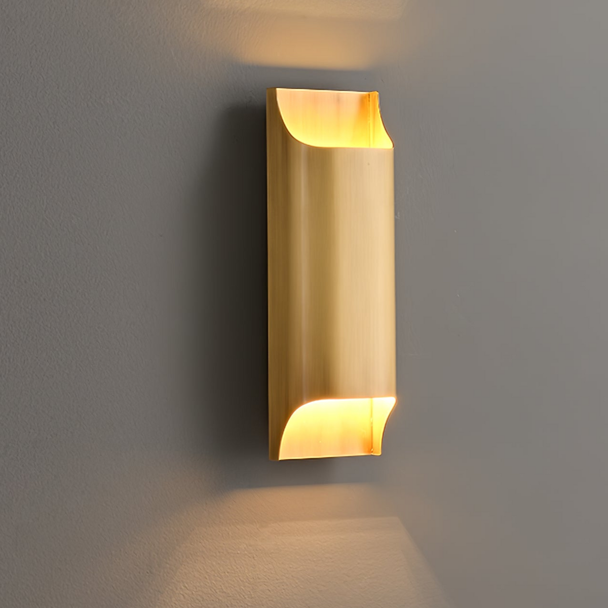 Circular Brass Nordic Inspired Wall Sconce