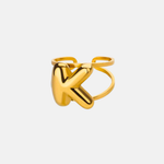 Load image into Gallery viewer, Puffy Letter Ring
