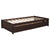 Espresso Tone Twin Bed with 2 Storage Drawers