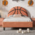 Twin Size Basketball-Themed Velvet Upholstered Bed