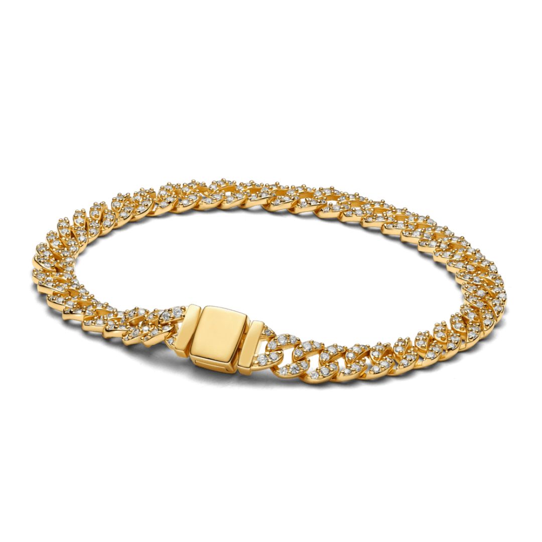 Bohemian Moissanite Cuban Link Bracelet