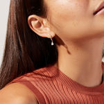 Load image into Gallery viewer, Crystal Drop Earrings Dainty Zirconia Huggies
