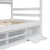 Twin Bed with Roof, Bedside Shelves, and Under-Bed Storage in White