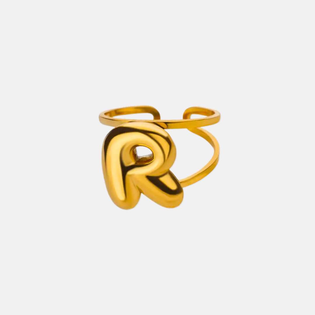 Puffy Letter Ring