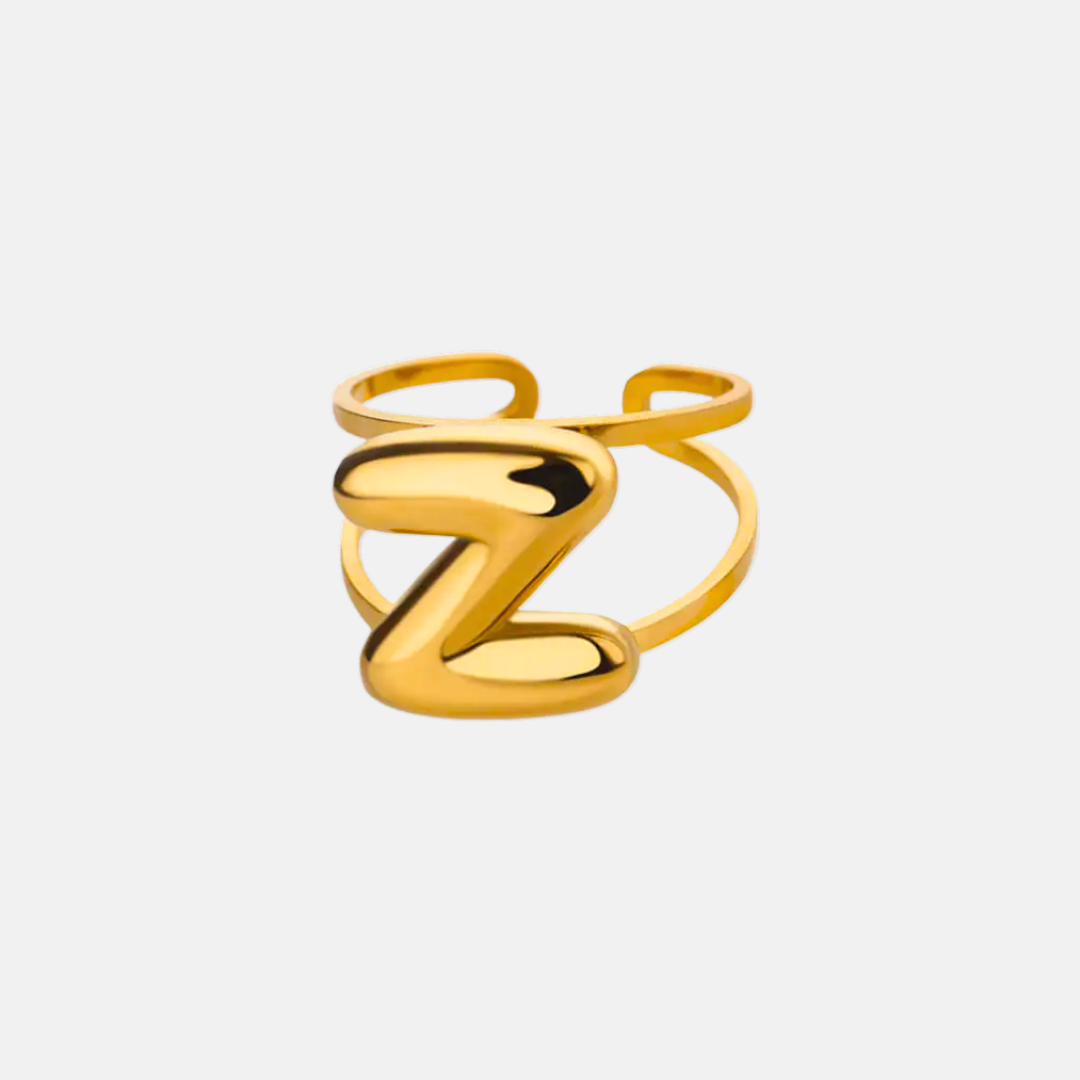 Puffy Letter Ring