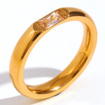 Load image into Gallery viewer, 18k Baguette Cut Fine Birthstone Ring
