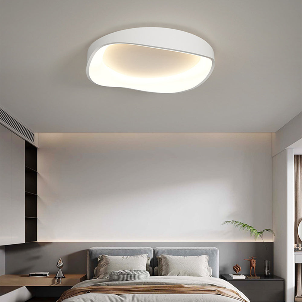 Contemporary Wave Flush Mount Ceiling Light