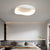 Contemporary Wave Flush Mount Ceiling Light