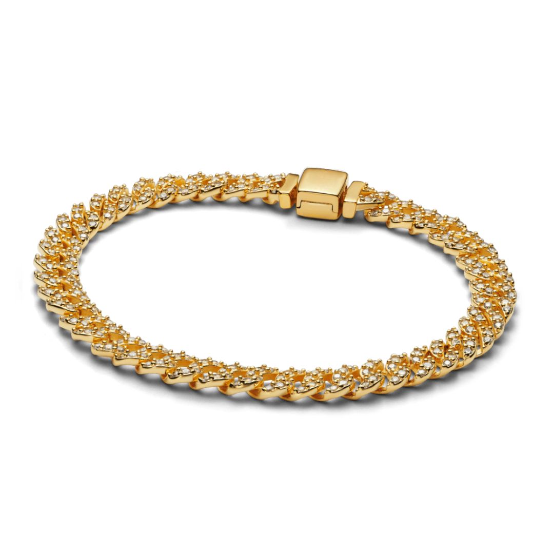 Bohemian Moissanite Cuban Link Bracelet