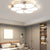 Contemporary Flush Mount Ceiling Light in White