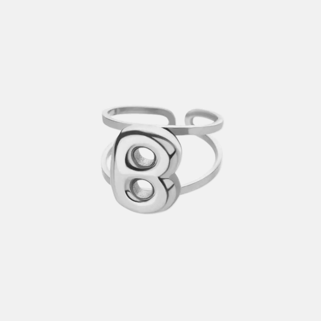 Puffy Letter Ring