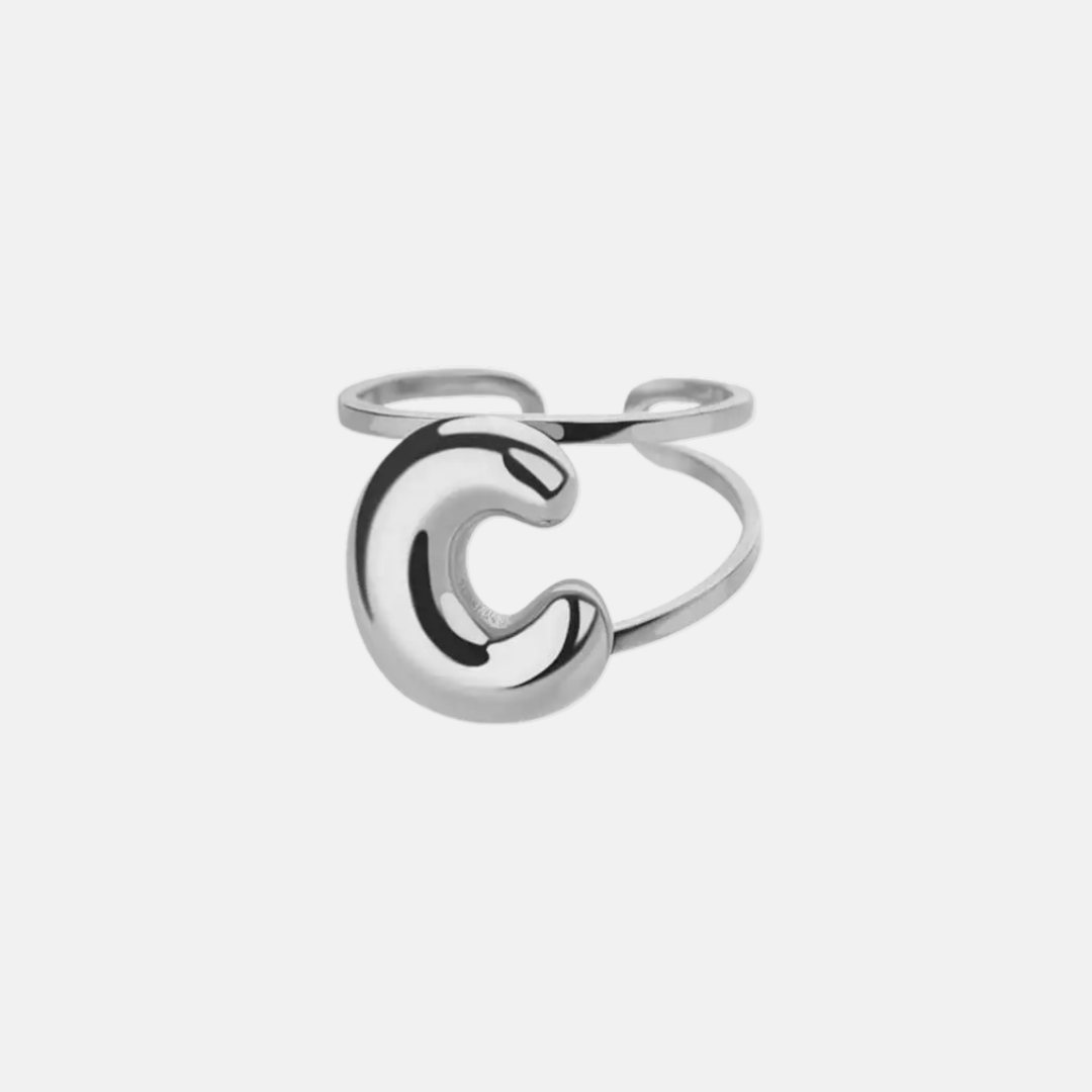 Puffy Letter Ring